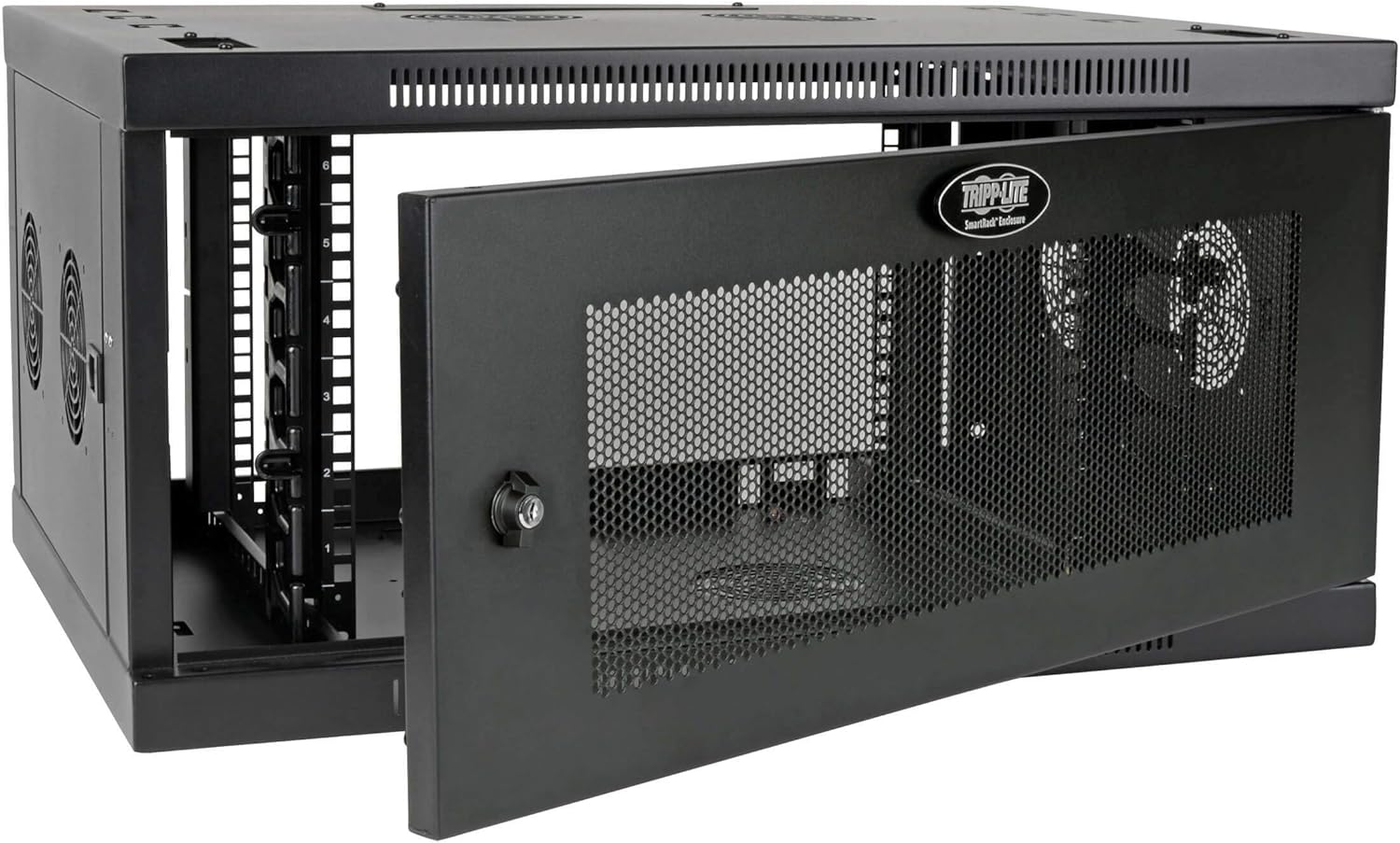 6U Wallmount Rack Enclosure Server Cabinet Wide Cable Management