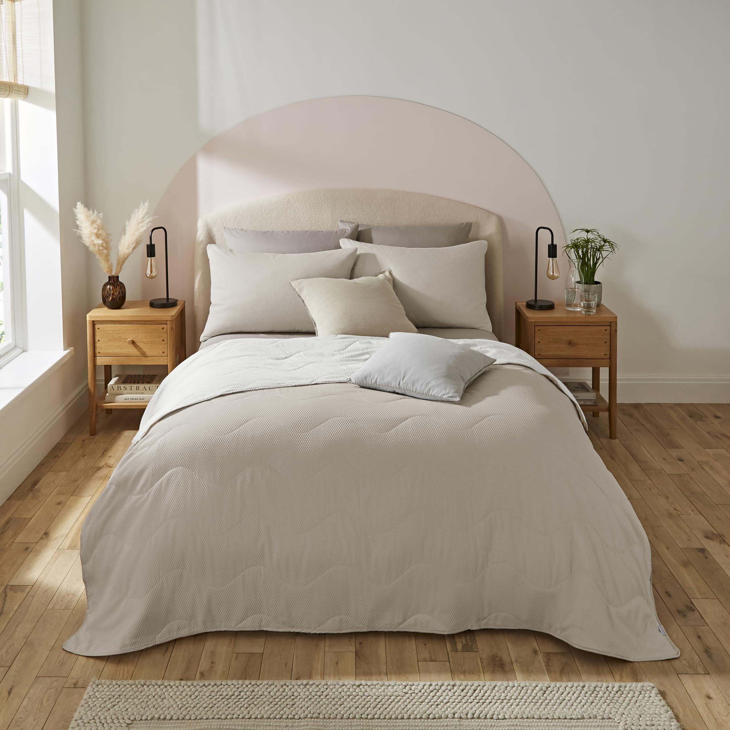 Silentnight Summer Breeze Seersucker Coverless Duvet 2.5 Tog Cream/ Natural