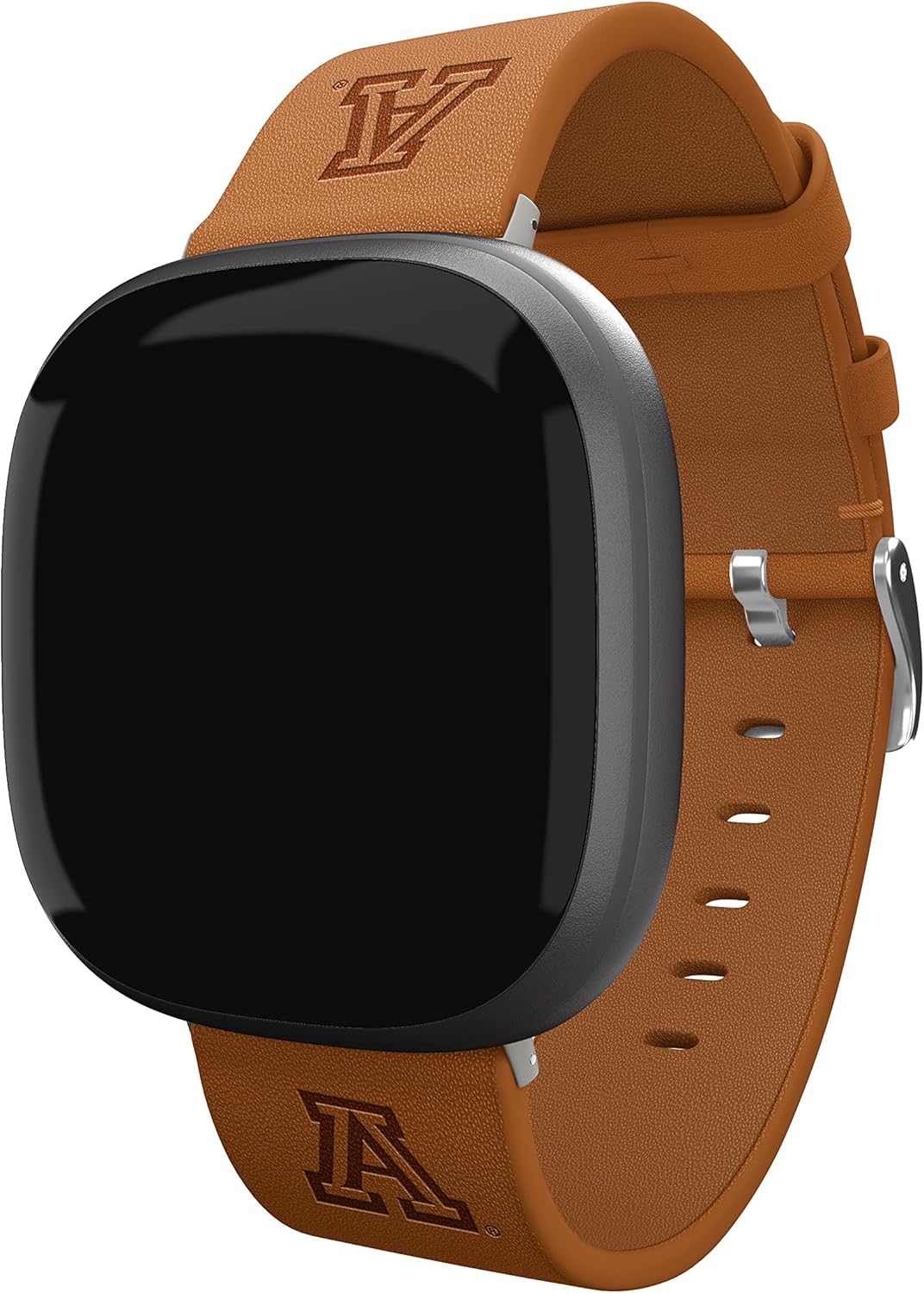 Affinity Bands Arizona Wildcats Leather Watch Band Compatible with Fitbit Versa 3 and Sense