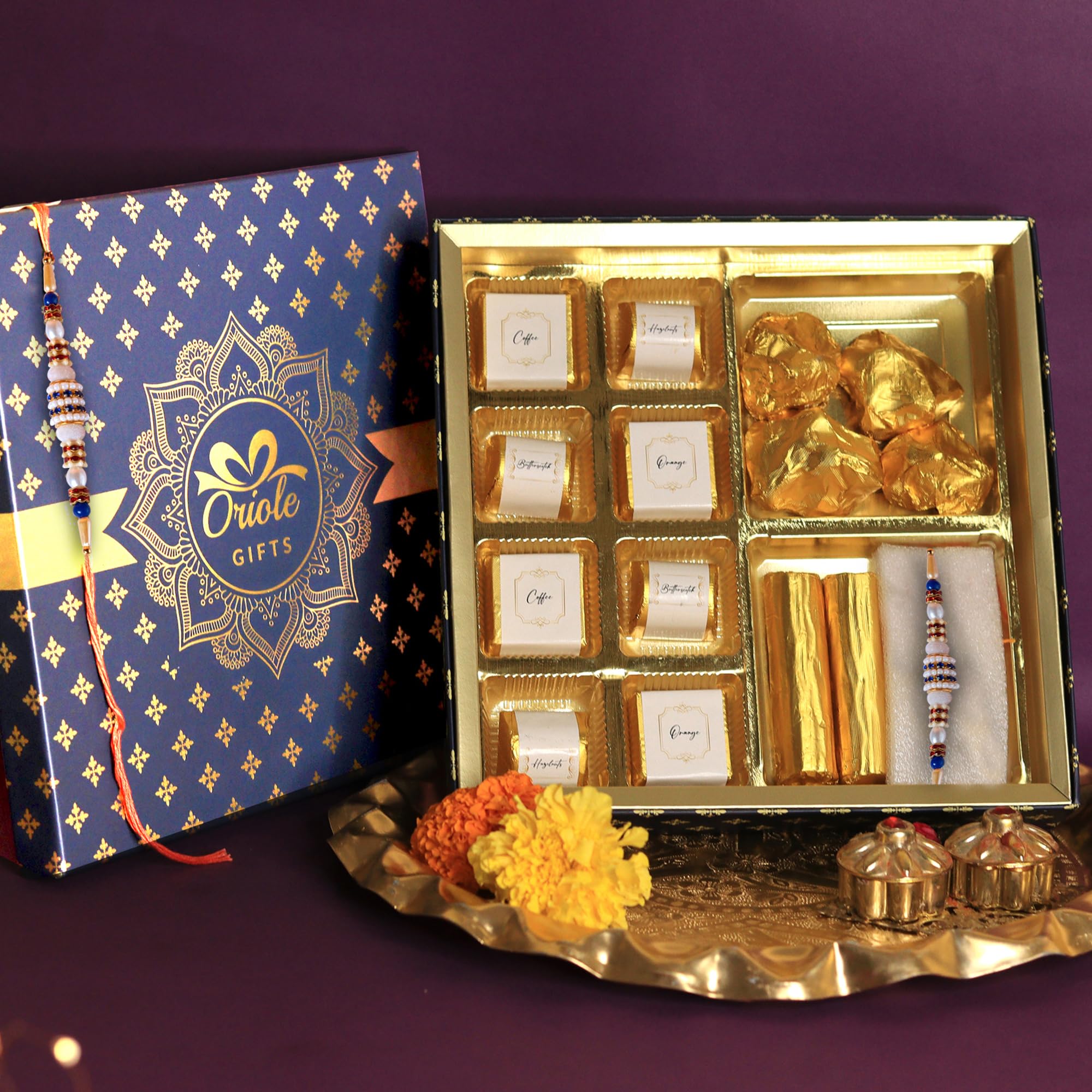 Oriole Gifts Rakhi Gift Hamper For Brother With 1 Rakhi&Chocolates|Premium Raksha Bandhan Gift Box For Brother|Rakhi With Chocolate Gift Pack (B0B6SY86L4) Amazon Price History, Amazon Price Tracker