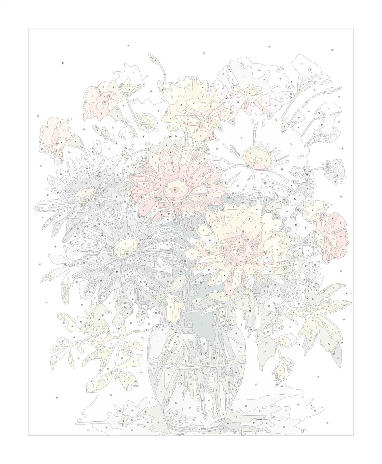 vooiceofco Peinture Numero Adulte,Peinture Numero Enfant,DIY Peinture Acrylique pour Adultes débutants Facile sur Toile 40x50cm sans Cadre-Salon végétal
