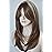 Long Layered Shoulder Length wig light brown with blonde highlight wig Synthetic Hair Fiber Highlight Multicolor Wigs for White Women Mixcolor