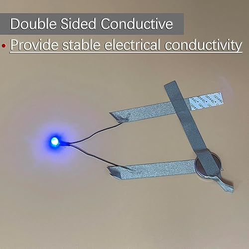 Miniatura 3 de Cinta adhesiva de tela conductora de 0.394 in x 65.6 ft (0.4 pulgadas x 65 pies), cinta Faraday para blindaje EMI, bloqueo de señal de