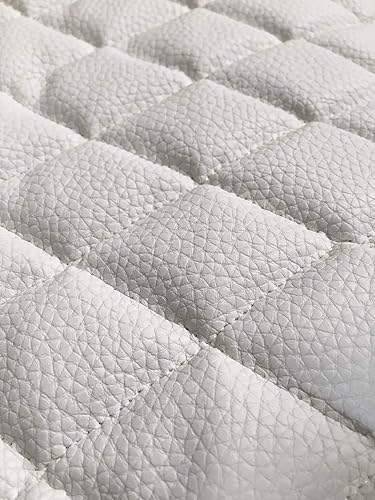 Miniatura 4 de luvfabrics Parte trasera de espuma de vinilo de piel sintética acolchada con diamantes, para automóviles, techos, tapicería de muebles, proyectos