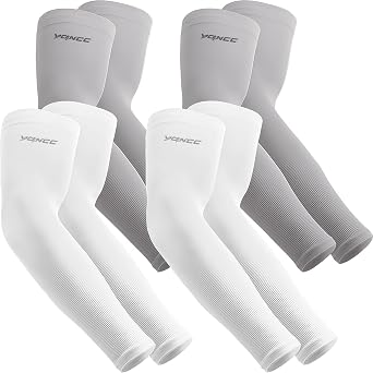 YQXCC Arm Sleeves UV Sun Protection Cooling Sport Compression for men women
