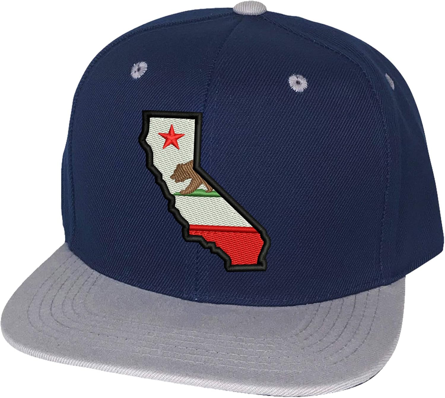 PRFCTO California Snapback Baseball Hat - Cali State Bear Unisex Cap - Snap Back Hat for Men Women