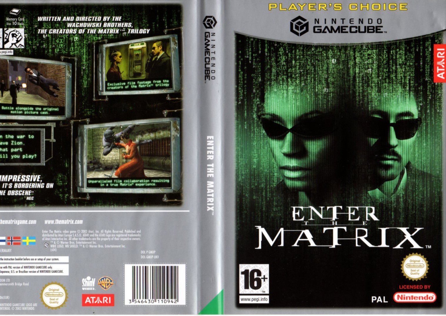 Enter the Matrix (Nintendo GameCube, 2003) DISQUES UNIQUEMENT