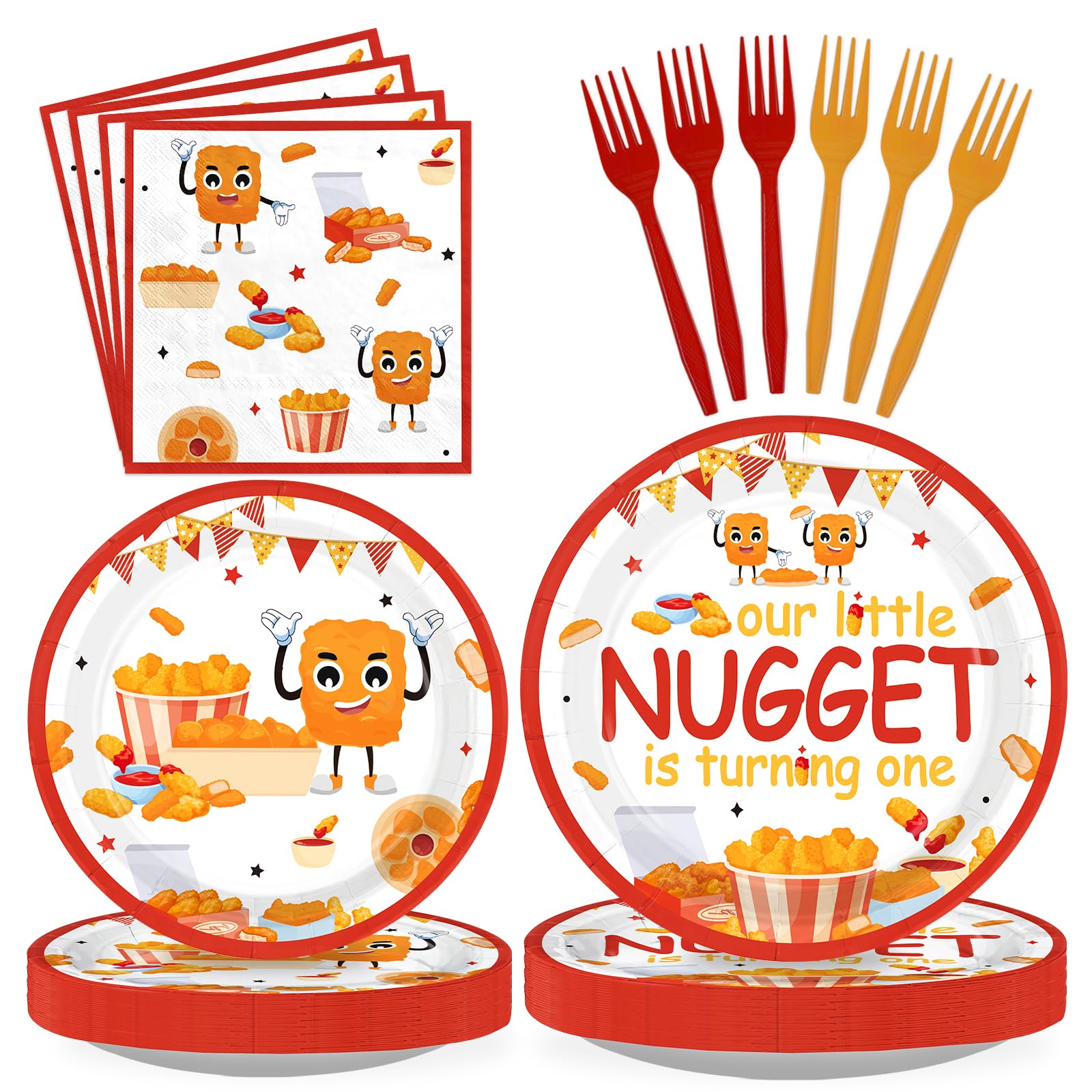 Banana Birthday Party Plates - 96 Pack -21