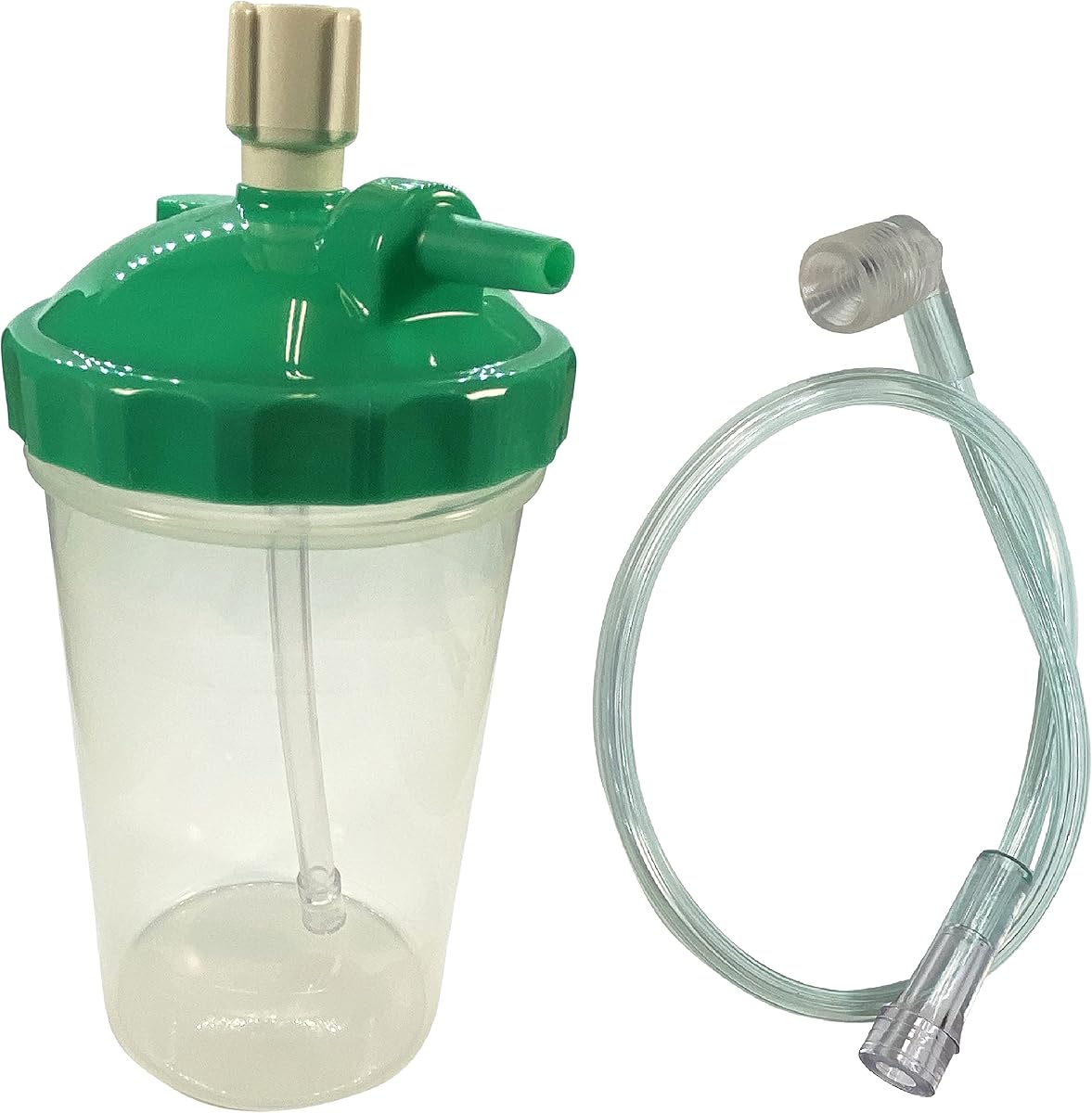 Botella humidificadora Westmed de 6 LPM con tubo adaptador de 15"