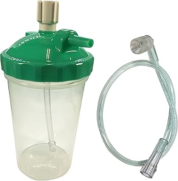 زجاجة مرطب Westmed 6 LPM مع / 15 "حوض محول