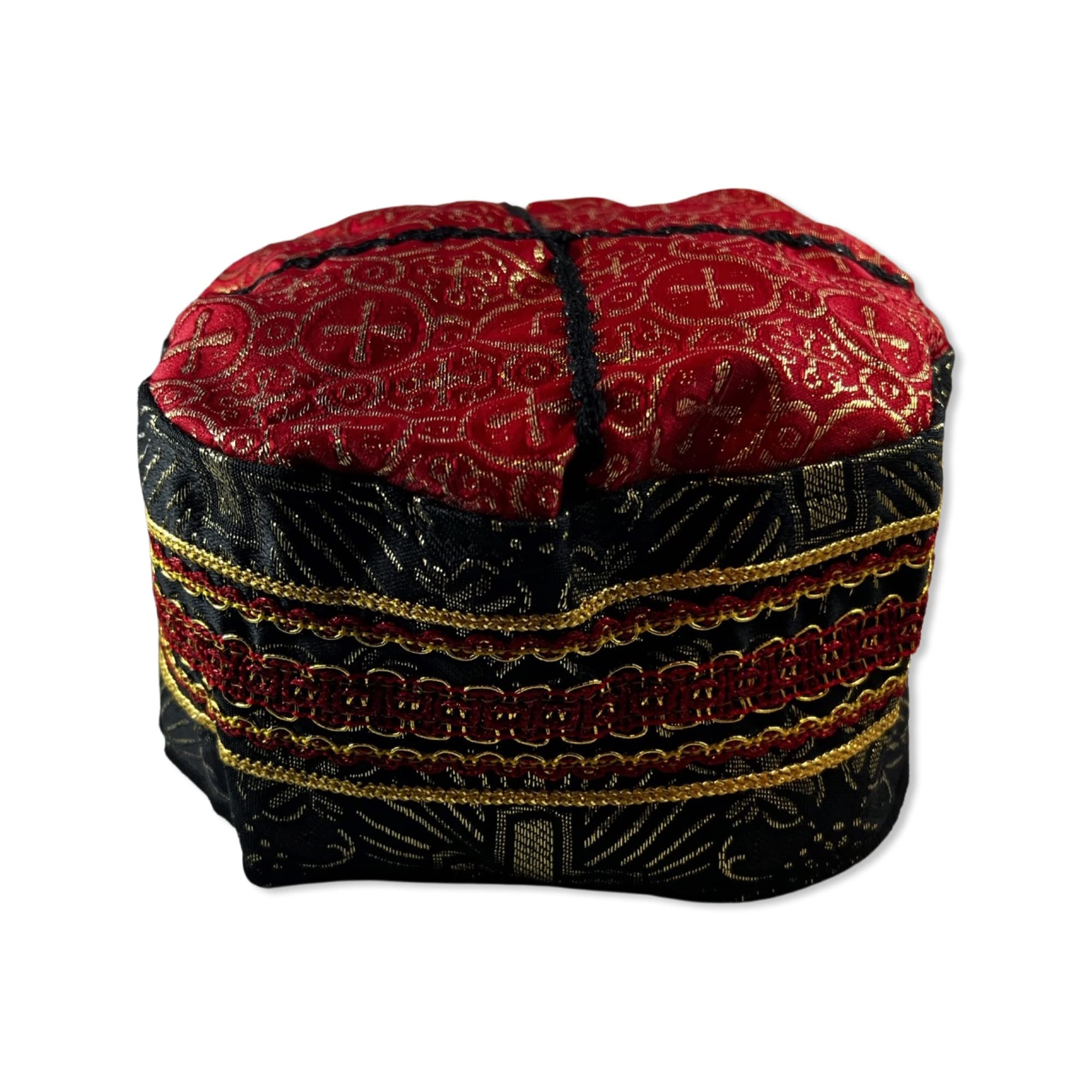 Gorro De Elegua Gorro de Santo | Gorro Para Orisha Elegua | Elegua Hats Turban | Orisha Hats Elastic Stretch Material to Fit Most