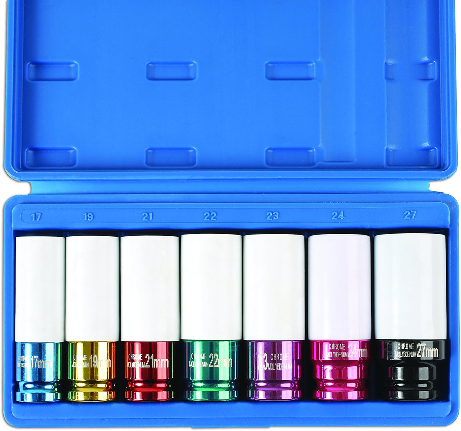 Laser Tools LAS6723 6723 Alloy Wheel Nut Socket Set 7pc 1/2" D