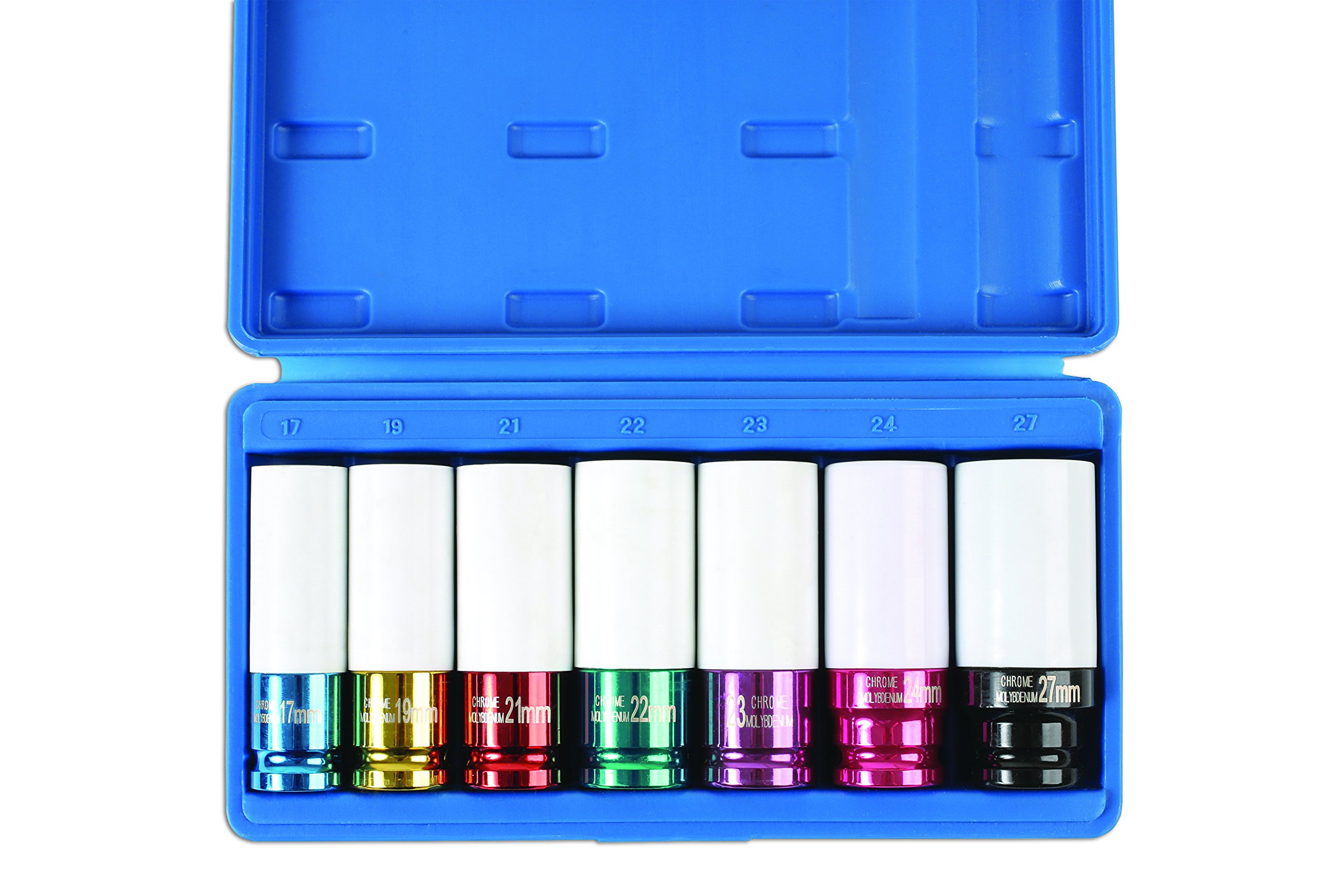 Laser Tools LAS6723 6723 Alloy Wheel Nut Socket Set 7pc 1/2