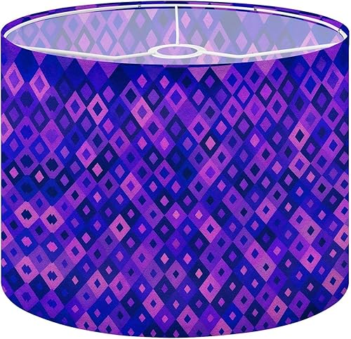 Vista 24 de Drum Lamp Shade retro polygon vaporwave sunset abstract mountains Lampshade for Floor Lamps Table Lamps Pendant Light 11"x8.9" Replacement Linen