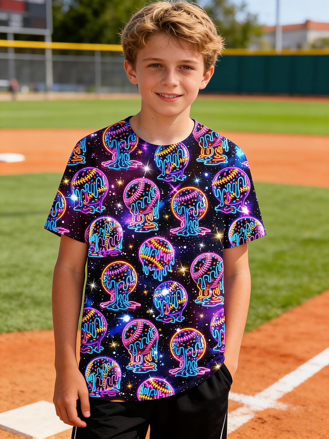 Enlifety Boys Girls T-Shirts 3D Graphic Shirts Kids Cool Short Sleeve Tees Size 4-14T - Image 5