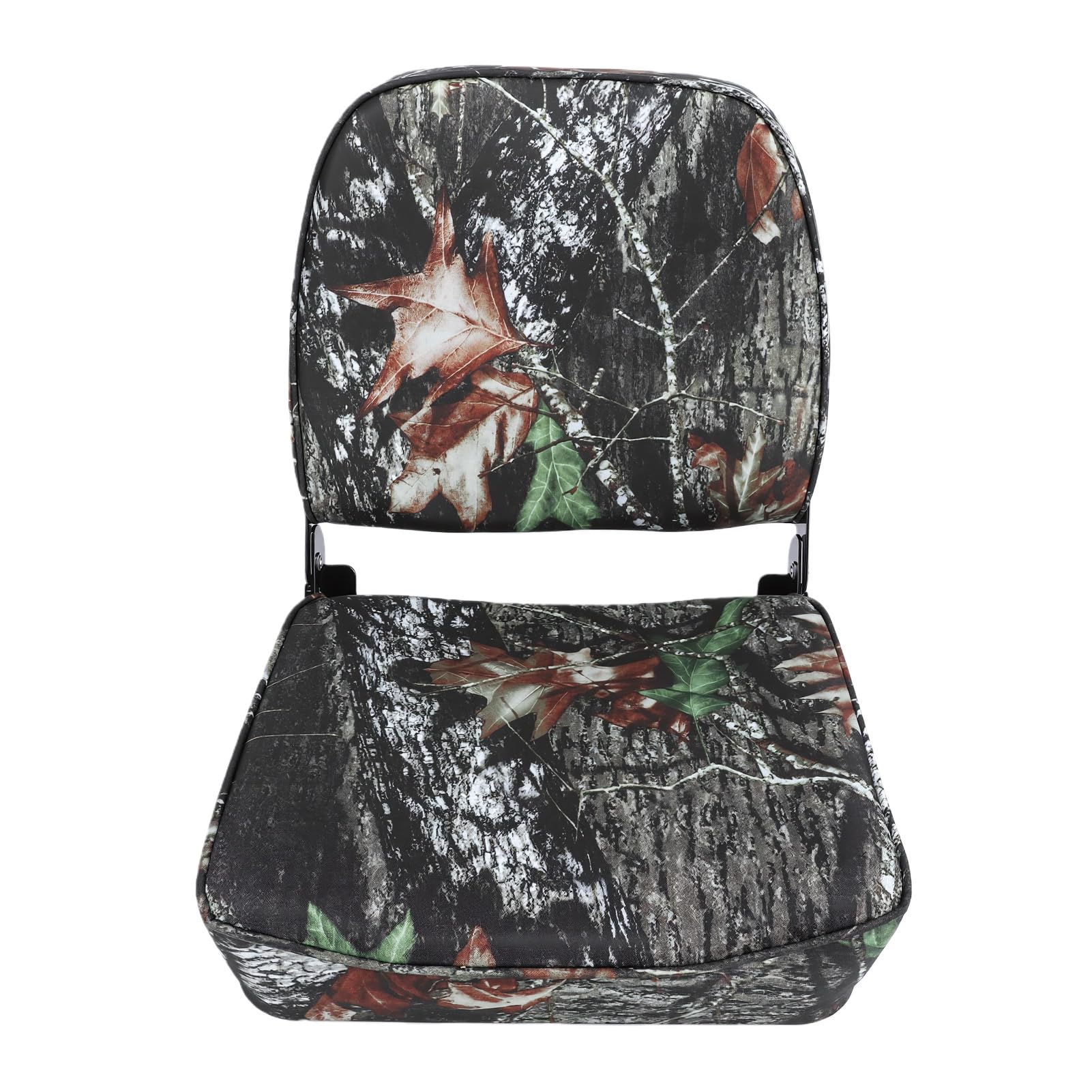 Luqeeg Asiento Plegable para Barco, Aleación de Aluminio, Respaldo bajo, Acolchado Grueso, Soporte Cómodo, Ahorro de Espacio, Bisagras Plegables para Pontón, Barco, Kayak, de Pesca, Cubierta, Salón,
