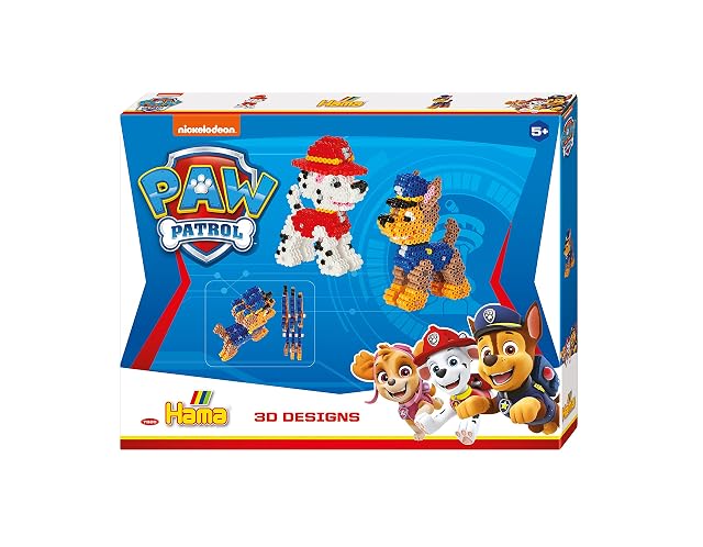Hama Beads 7920 Perlas de Planchado Paw Patrol, Set Grande de Regalo con Motivos 3D, Aprox. 4000 Cuentas Midi