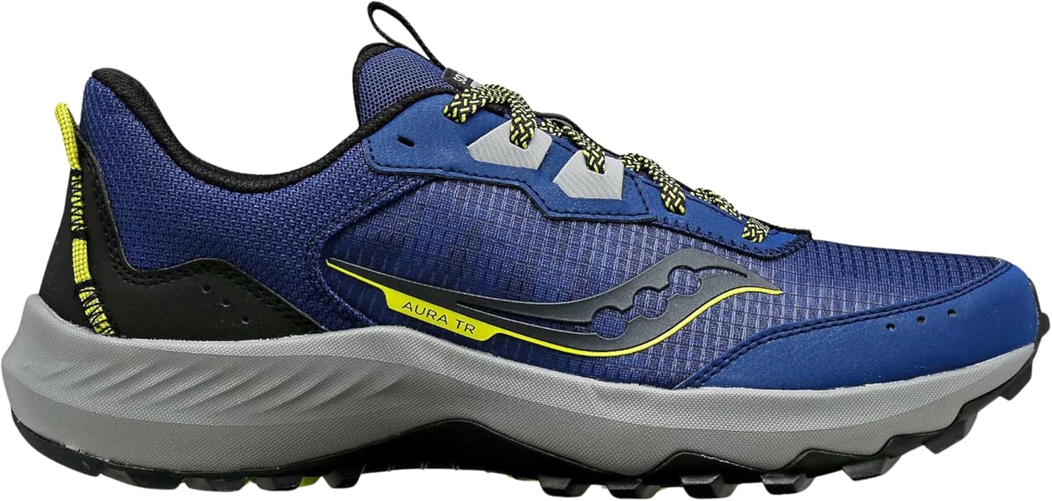 Saucony Men's Aura Tr Sneaker, Indigo/Black, - Image 2