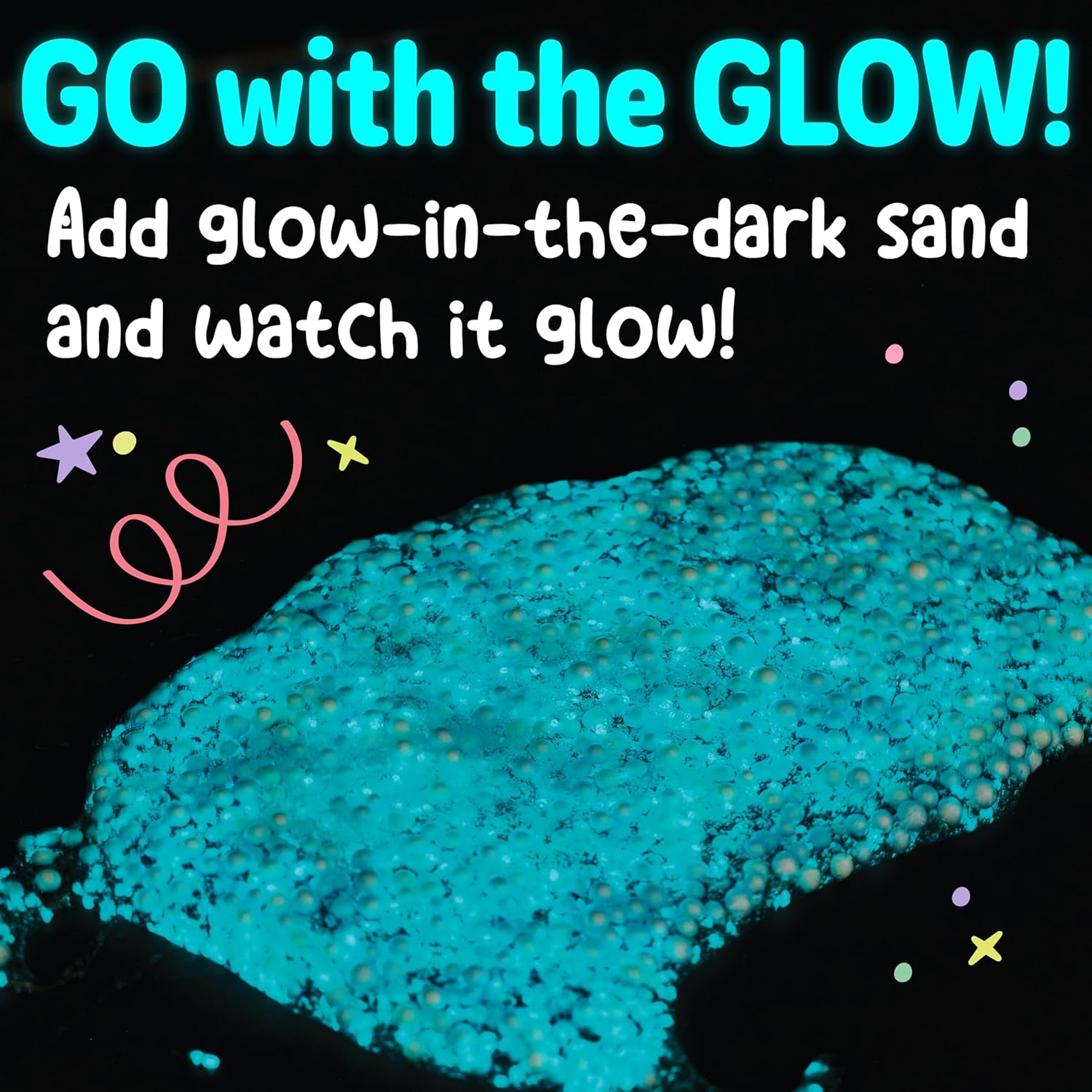 Creativity for Kids DIY Glowing Squishy Slime Kit | Hands-On STEM Activity & Sensory Toy | Mix, Stretch & Glow Mess-Free Fun | Great Gifts & Easter Basket Stuffers for Kids (Ages 6+)
