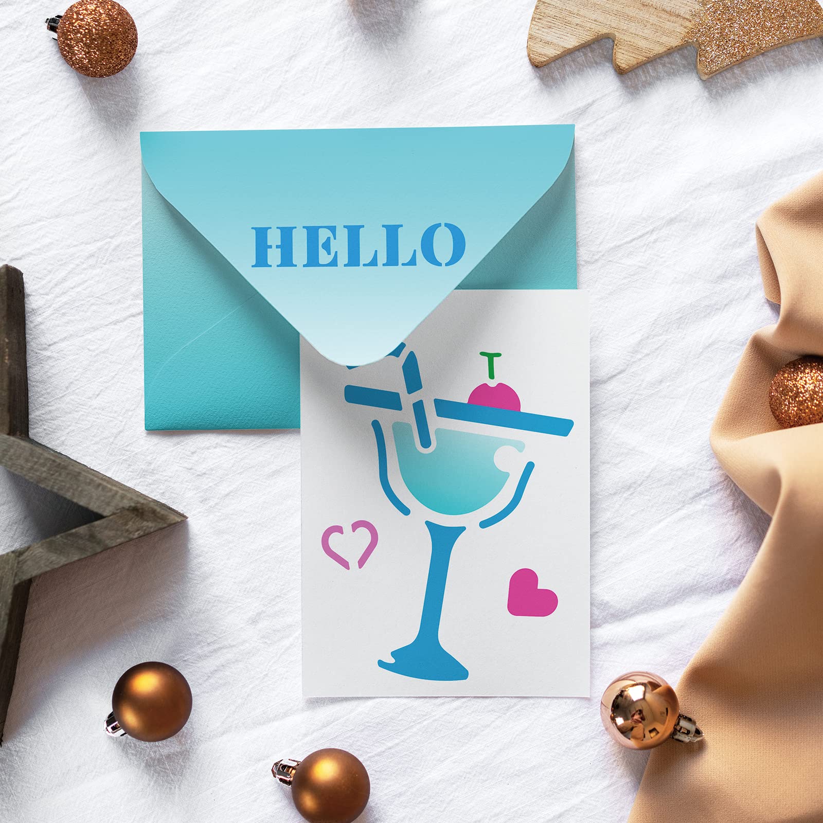 Chstarina 16 Pièces Pochoirs De Dessin Des Animaux De Mer Pour Enfant Pochoir Peinture De Mer Réutilisable Modèles De Peinture En Plastique Pour Artisanant DIY Cartes Scrapbooking Albums Photos