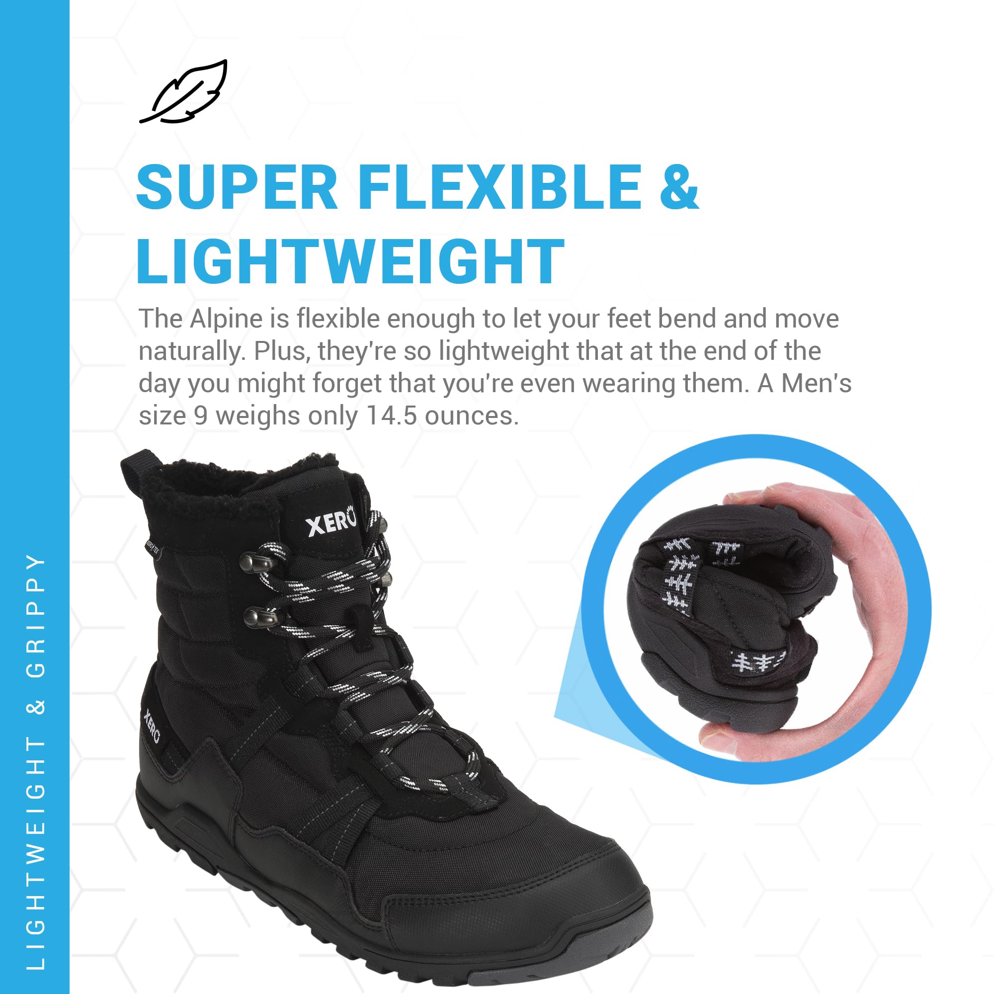 Xero Shoes Alpine Herren Schneestiefel - Wasserdicht, Isoliert Outdoor Winterstiefel