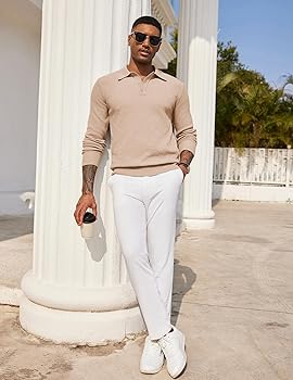 COOFANDY Camisas Polo De Punto Para Hombre, Estilo Casual, De Manga Corta, Con