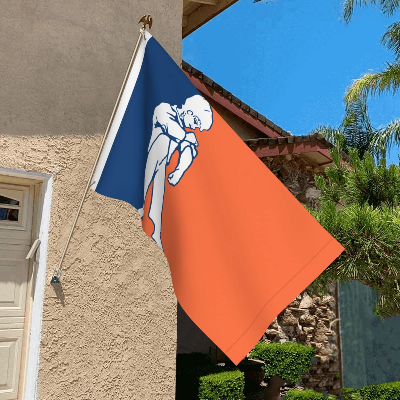 Drapeau De L'Ordre Orange 61 X 91 Cm Double Face Durable Bannière Extérieur Maison Fête Drapeau De Bienvenue Drapeau Décor Drapeau