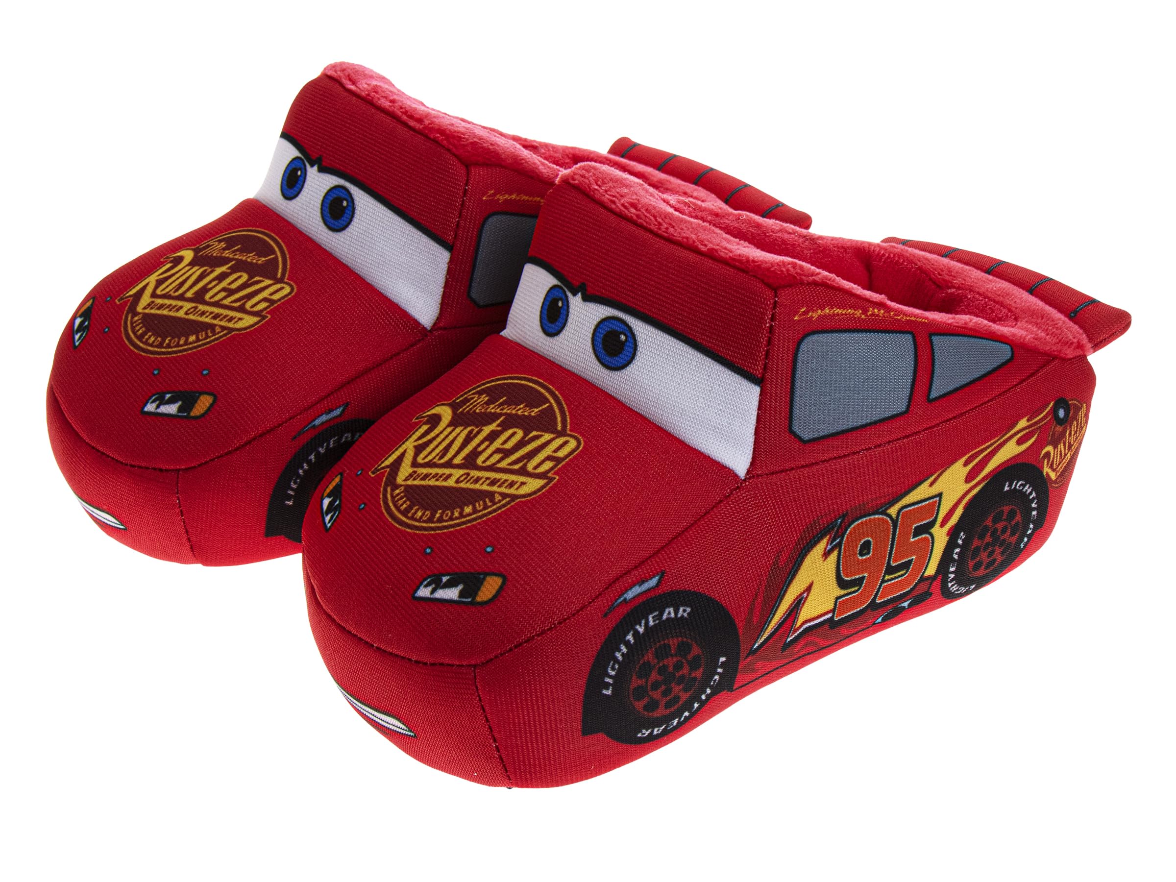 Disney Boys' Cars Lightning McQueen Plush Aline Slipper