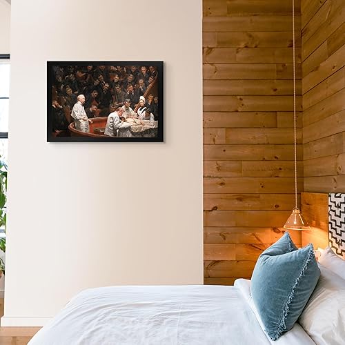 Miniatura 4 de The Agnew Clinic de Thomas Eakins - Lienzo enmarcado para decoración de pared, lienzos de reproducción de pinturas de obras de arte finas, impresión