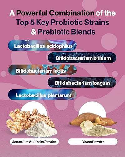 Miniatura 5 de SUNBIOTICS Friendlier Flora - Suplemento en polvo prebiótico y probiótico para niños con 5 mil millones de UFC de 5 cepas probióticas para una buena
