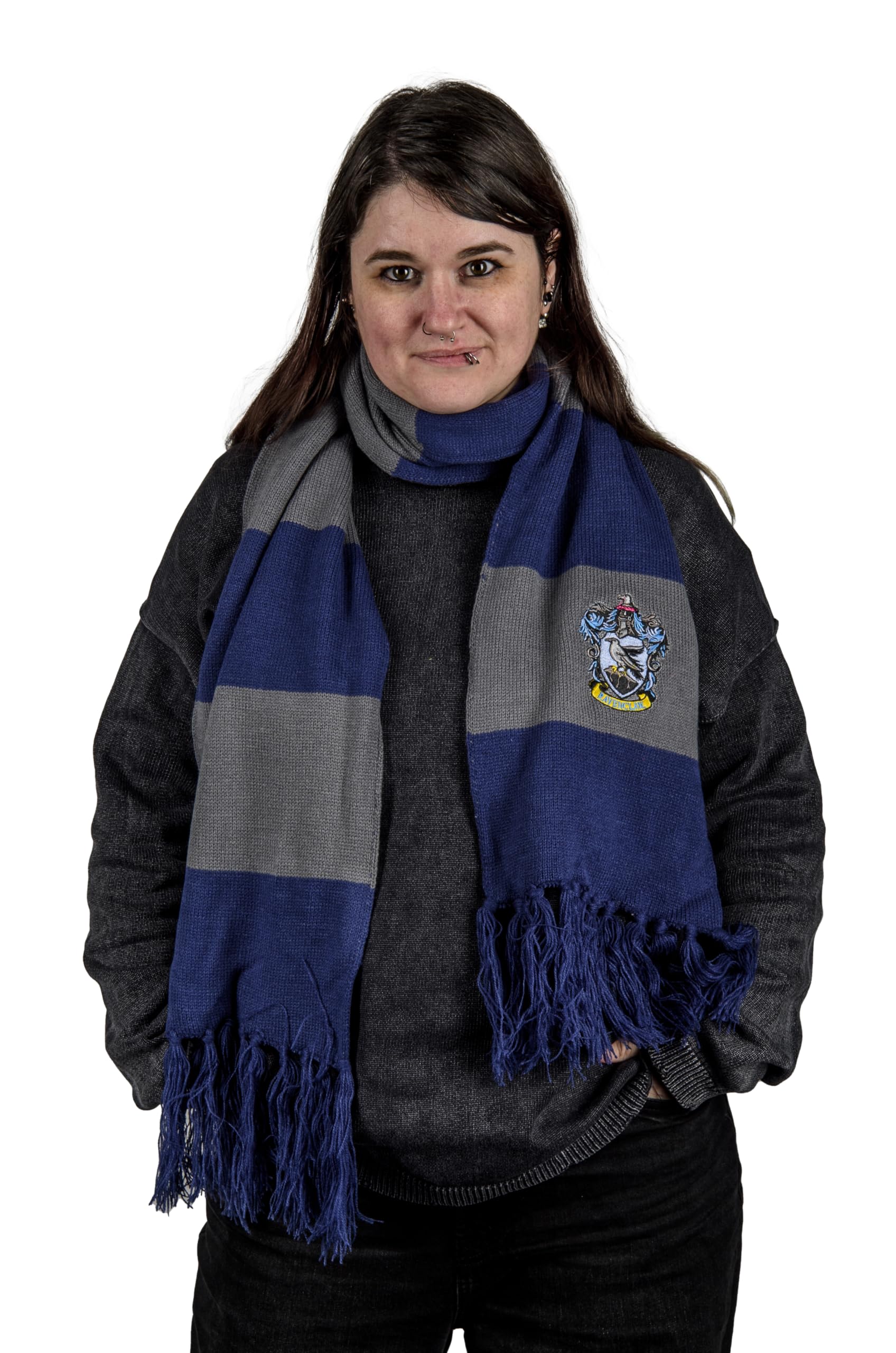 Bufanda Harry Potter AAA Merchandise con rayas de colección y caja rígida 6