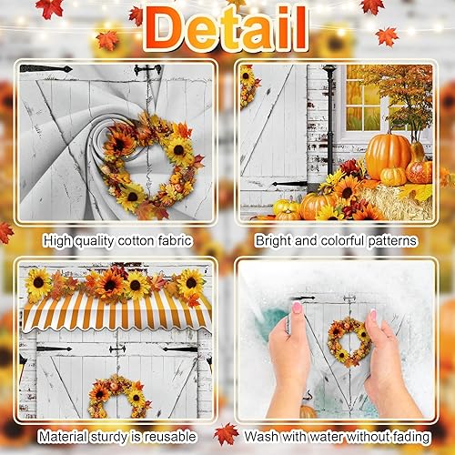 Miniatura 5 de Avezano Telones de fondo de otoño para fotografía, otoño, calabaza, girasol, cosecha, Acción de Gracias, vacaciones, sesión de fotos, fondo,