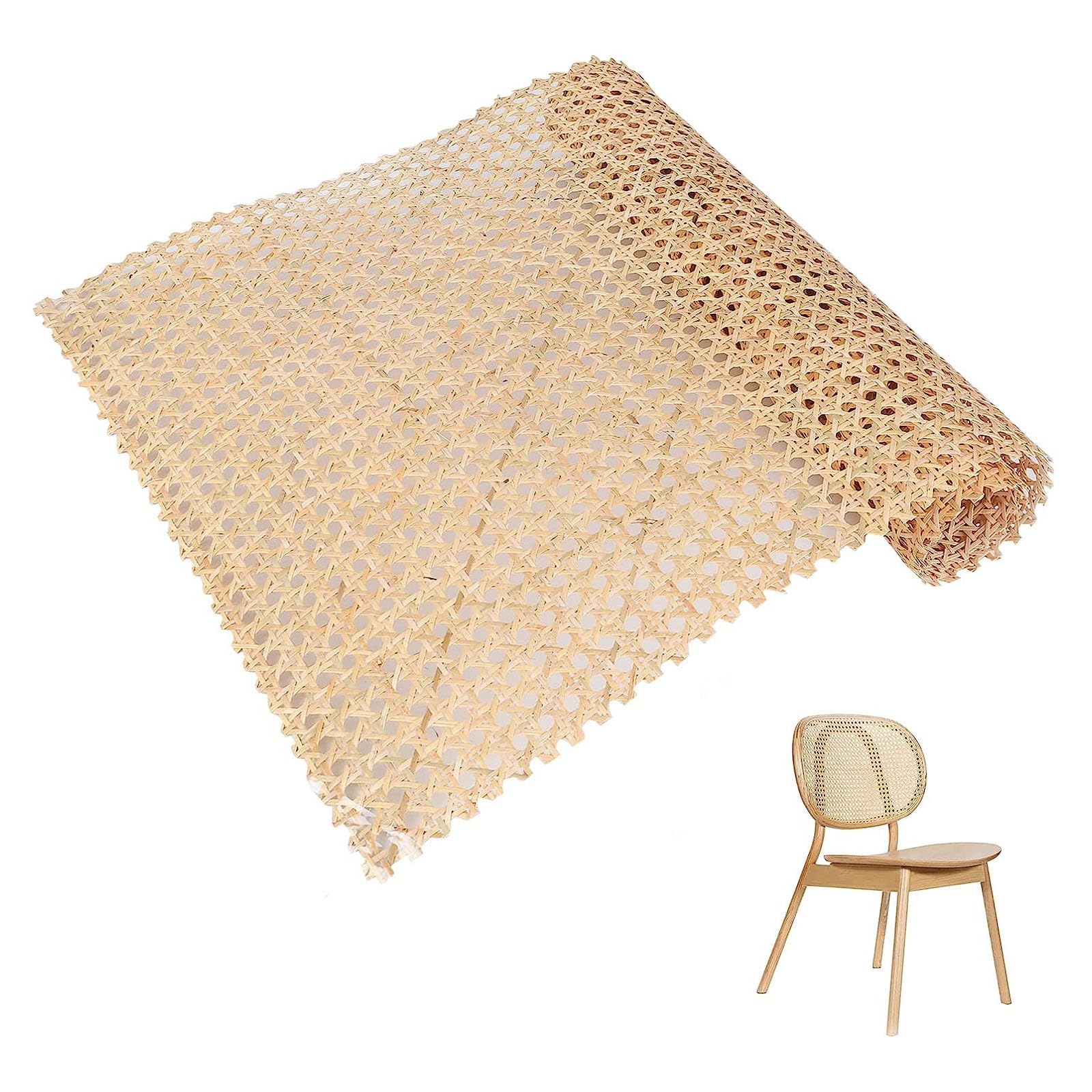 Wiener - Sangle en rotin synthétique tressée - Fait à la main - Pour la décoration de meubles DIY - Tresse en nid d'abeille - Tressage de chaise - Beige - 40 x 200 cm