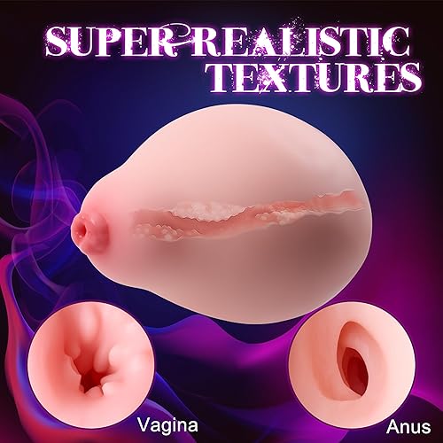Miniatura 4 de Masturbador masculino de pecho de 1.9 libras para hombres, juguete sexual insertable en el pezón, juguetes sexuales 3D realista, orgasmo masculino,