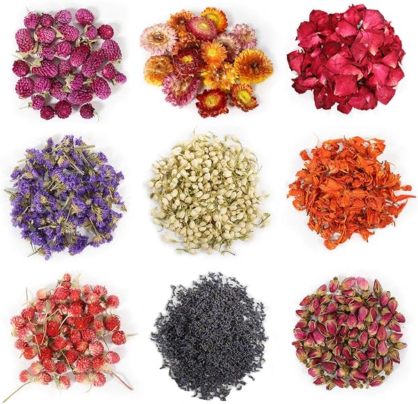 Dried Flowers Herbs Kit for Candle Making and Crafts