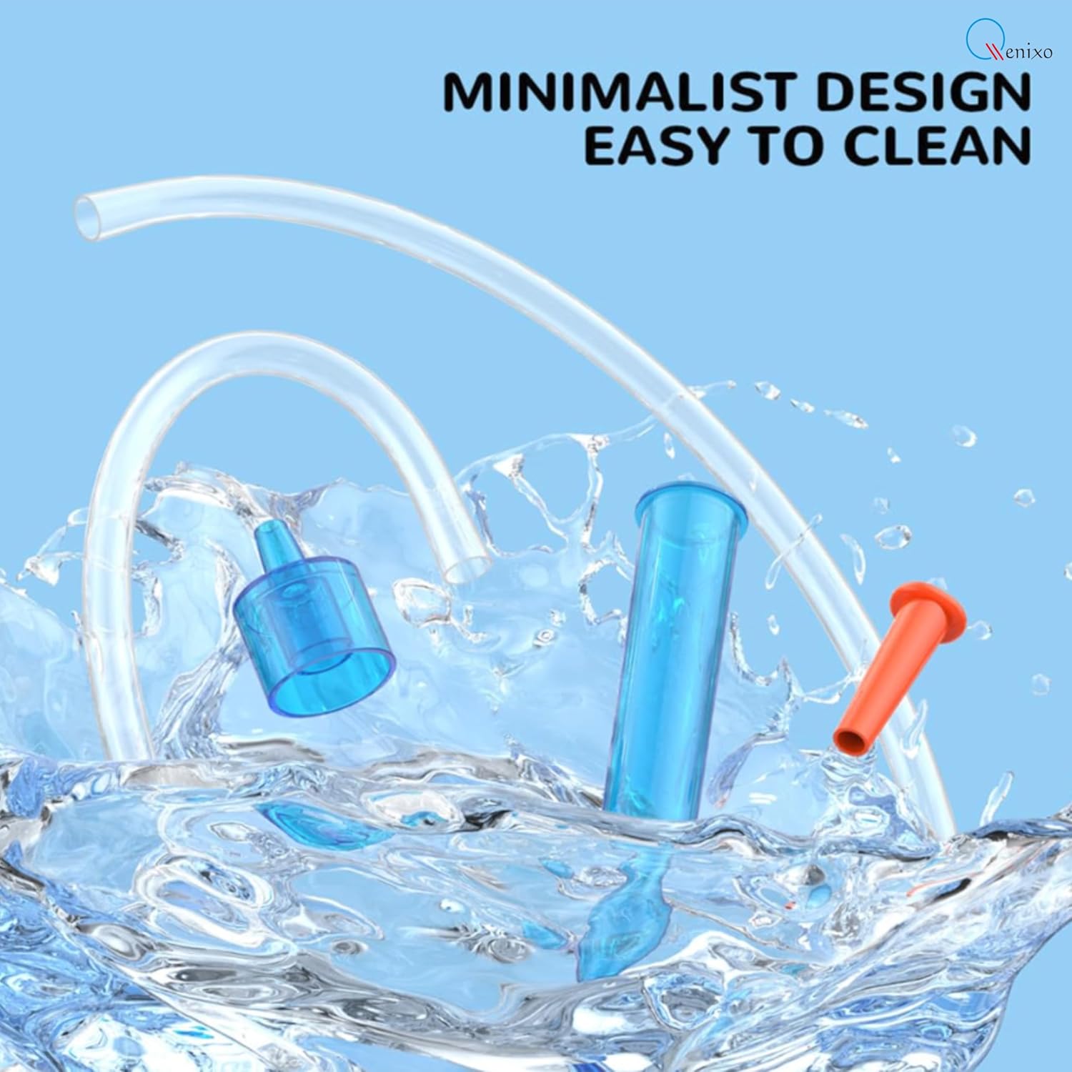 Qenixo Baby Nasal Aspirator Soft Silicone Tips Snot Sucker for Newborns to Toddlers Nose Cleaner, Easy to Clean with Reusable Nasal Congestion Relief 20 Hygiene Filters 2 81Io7cy6YkL. SL1500