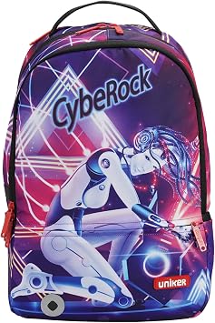 Graffiti Backpack Robot Girl,Casual Daypack,Designer Laptop Backpack for 15.6 Inch Laptop,College Backpack,Cool Graphic Bookbag