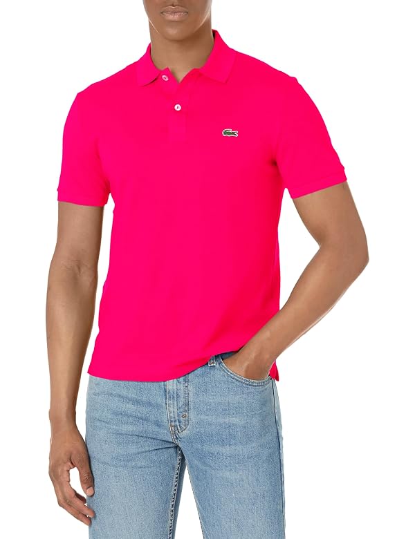 Lacoste Men's Slim Fit L.12.12 Piqué Polo Shirt, Spinel, Medium by Lacoste - Used condition - US$48.58