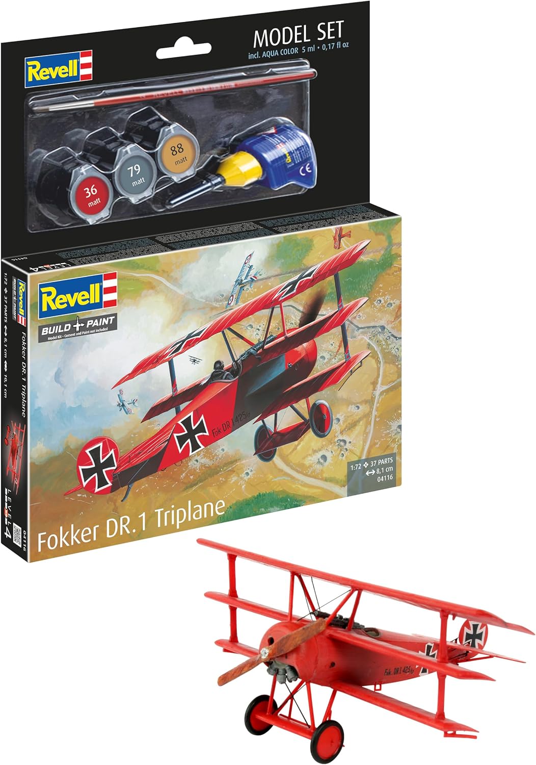 Revell Model Set Fokker DR.1 Triplane - 1:72-64116