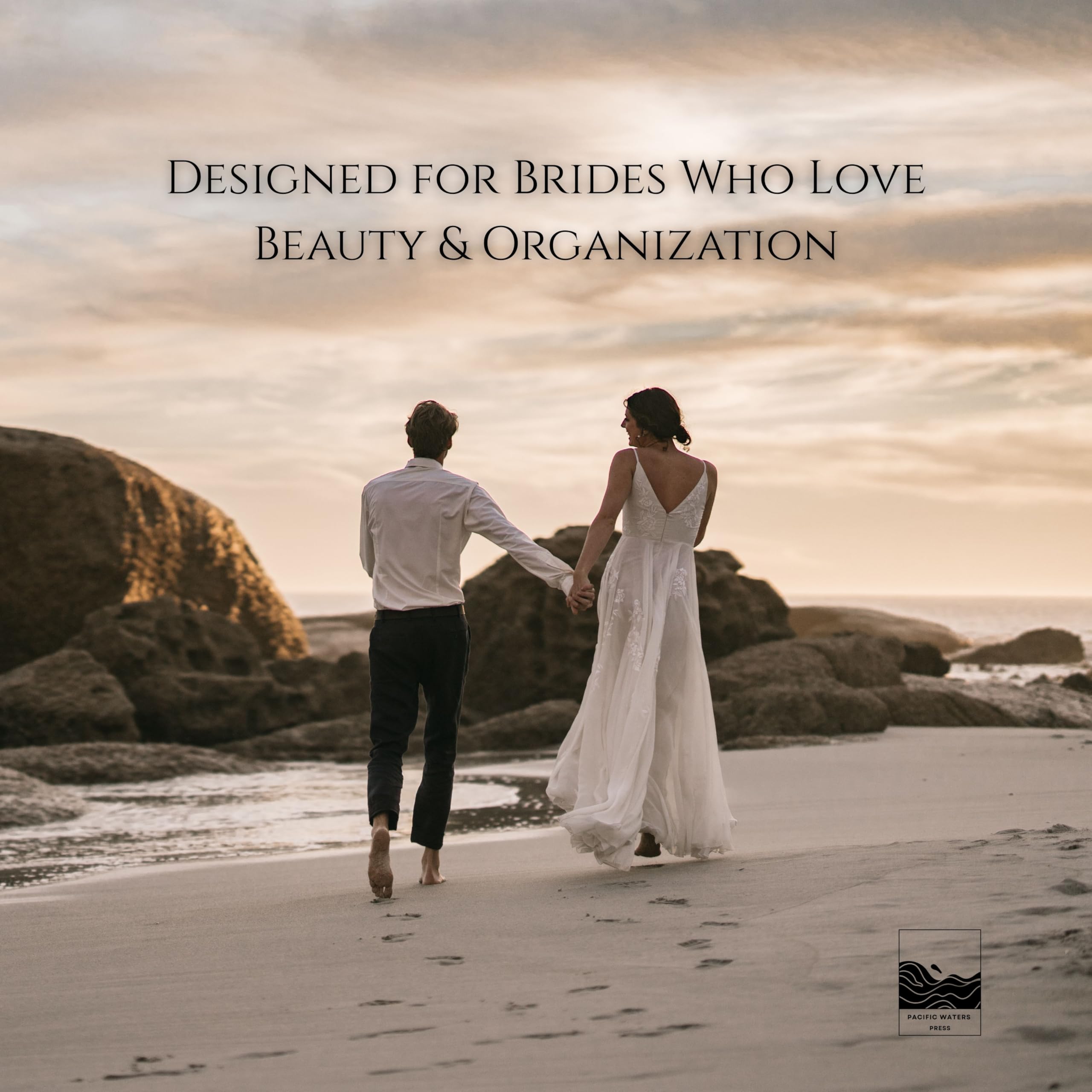 Hochzeitsplaner "I Do", 18 Monate, undatierter Countdown-Organizer mit Zitaten, Aufklebern und monatlichen Trackern, Brautgeschenk Pacific Waters Press
