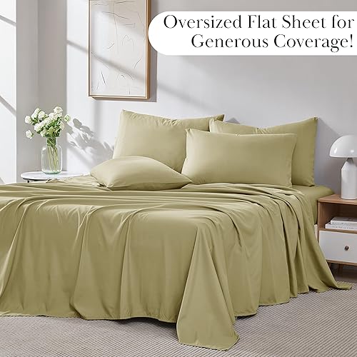 Miniatura 6 de Ropa de cama fina Southshore Aspen Springs, 6 piezas, juego de sábanas con bolsillo extra profundo de 21 pulgadas