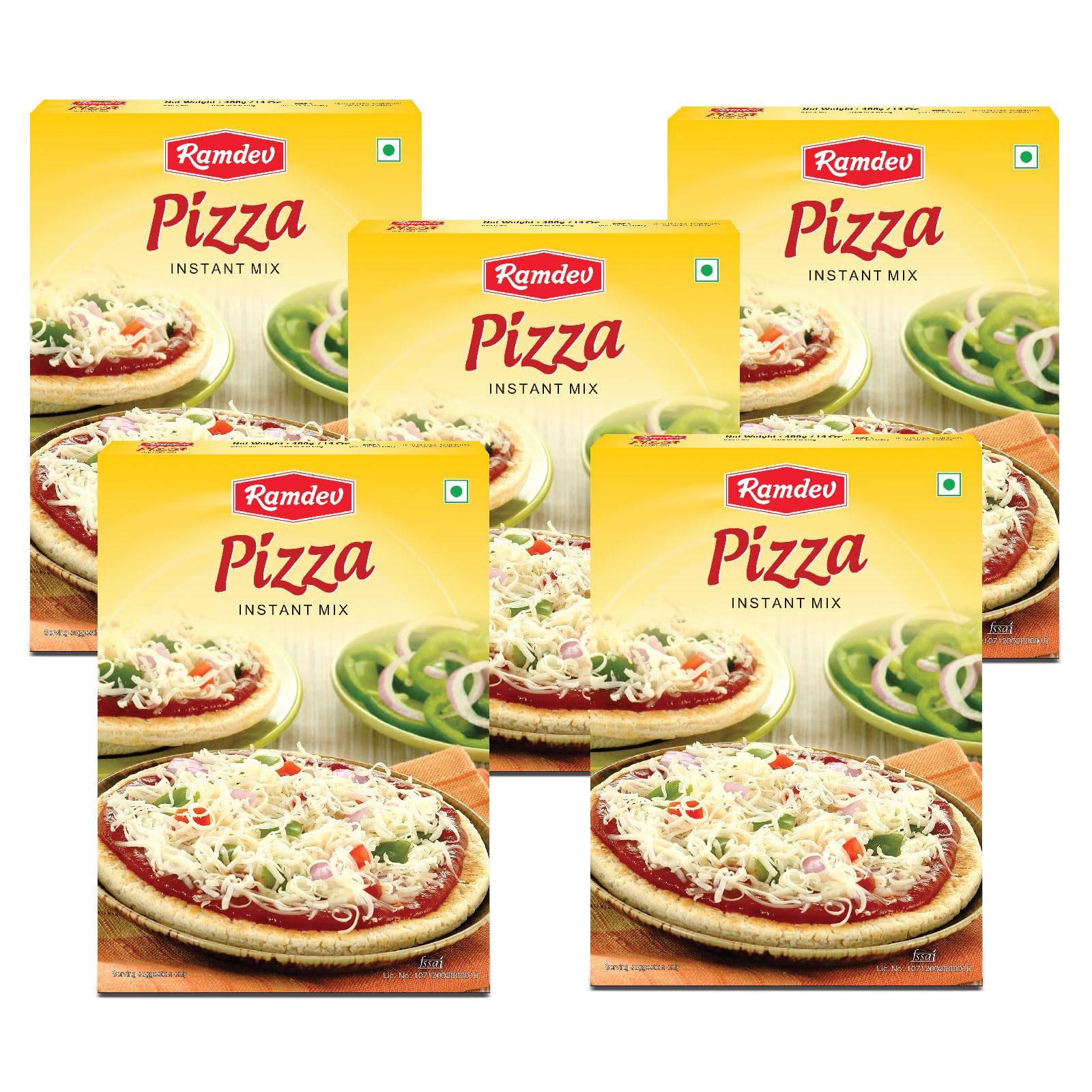 Ramdev Pizza Instant Mix 400 G - Pack of 5