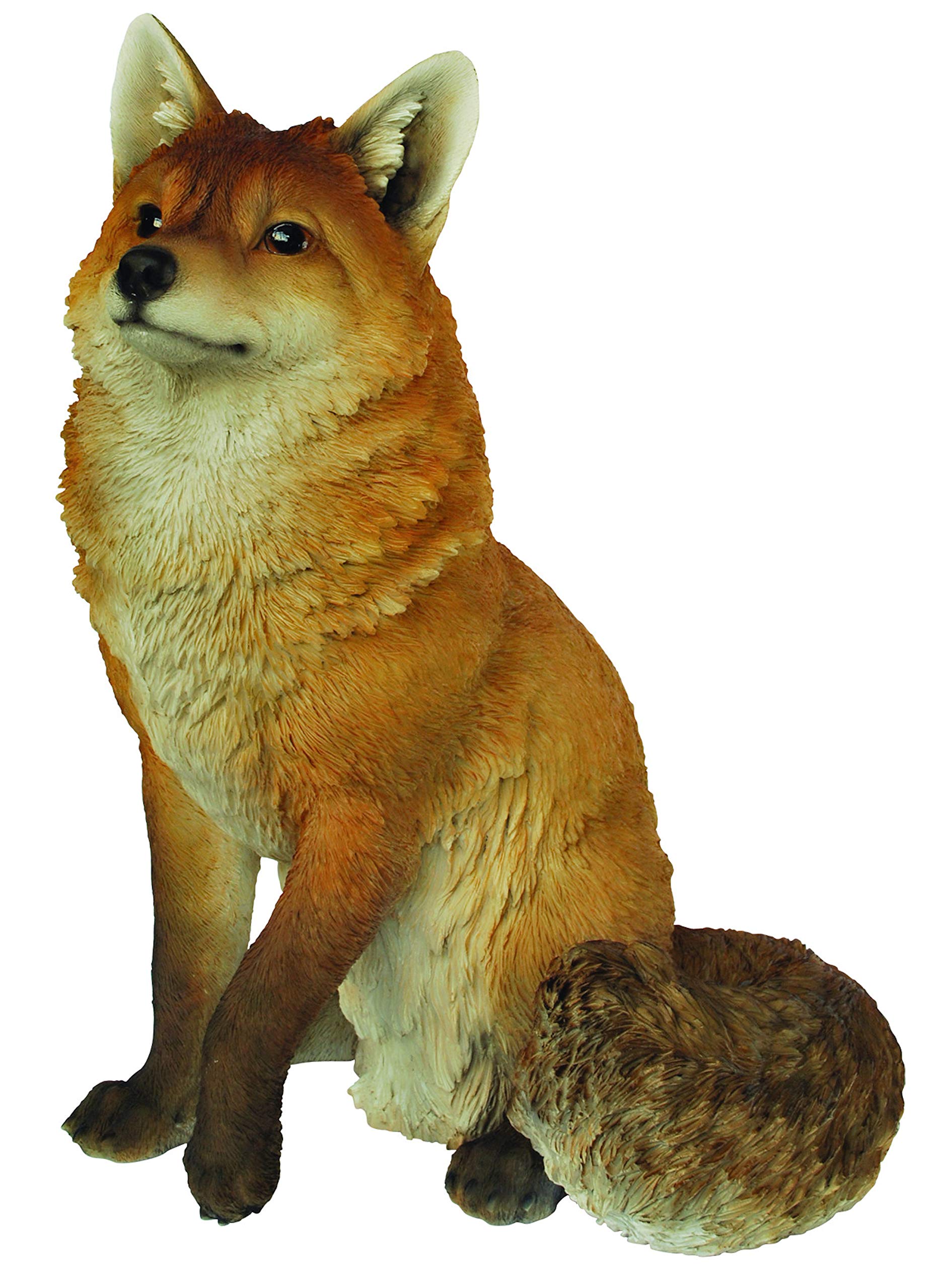 Vivid Arts XRL-SFOX-A Large Sitting Fox Resin Ornament