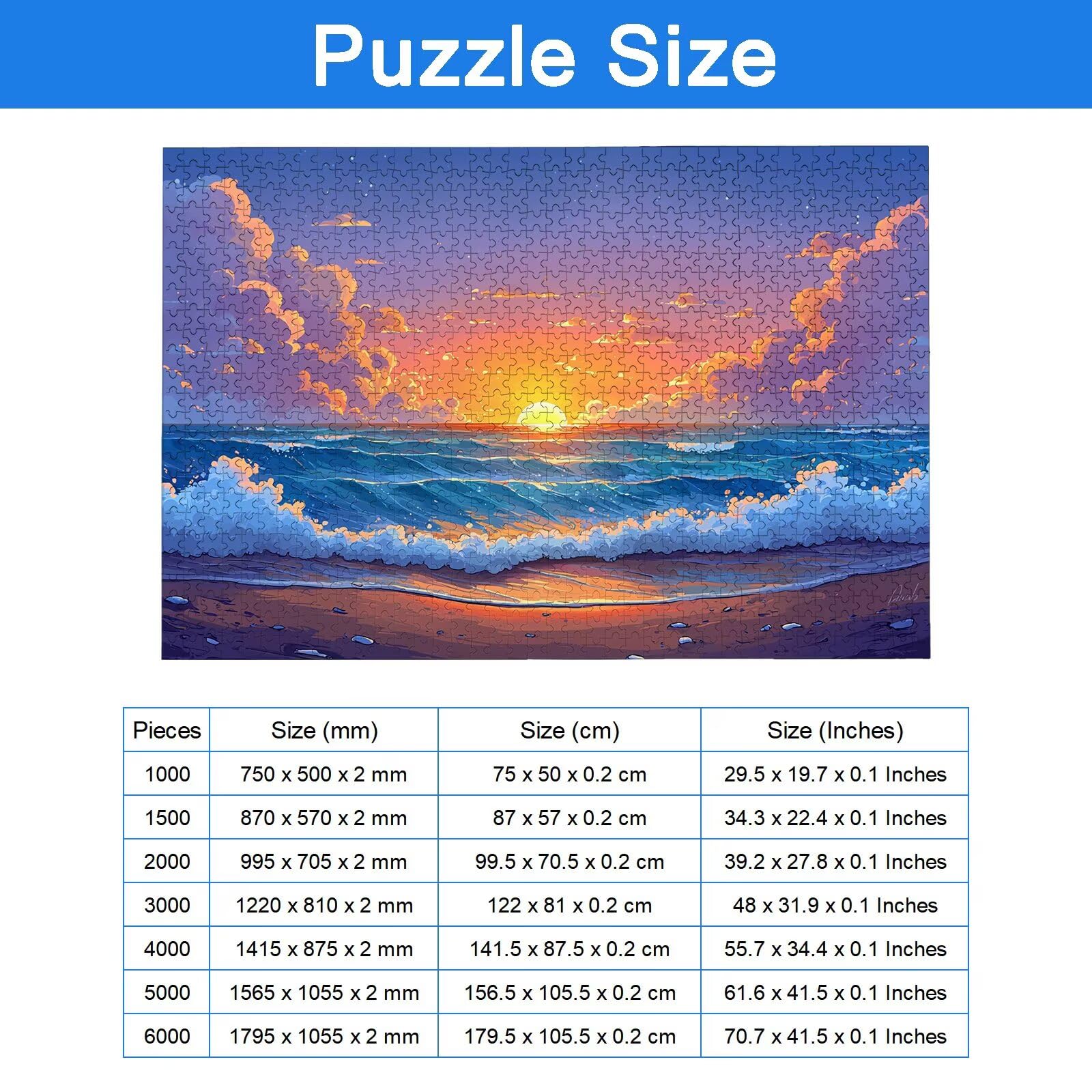 Puzzle 5000 Piezas Adultos, Puzzle Playa con Exquisita Caja de Embalaje, 5000 Piezas Rompecabezas Desafiante para Adultos, Rompecabezas Paisaje para Toda la Familia, Regalo Mujer y Hombres, -9008