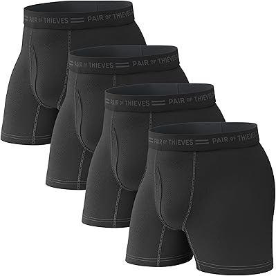 Pair of Thieves Men Every Day Kit Boxer Briefs | Underwear for Men | Soft, Tagless, Cotton Spandex Blend | Moisture Wicking