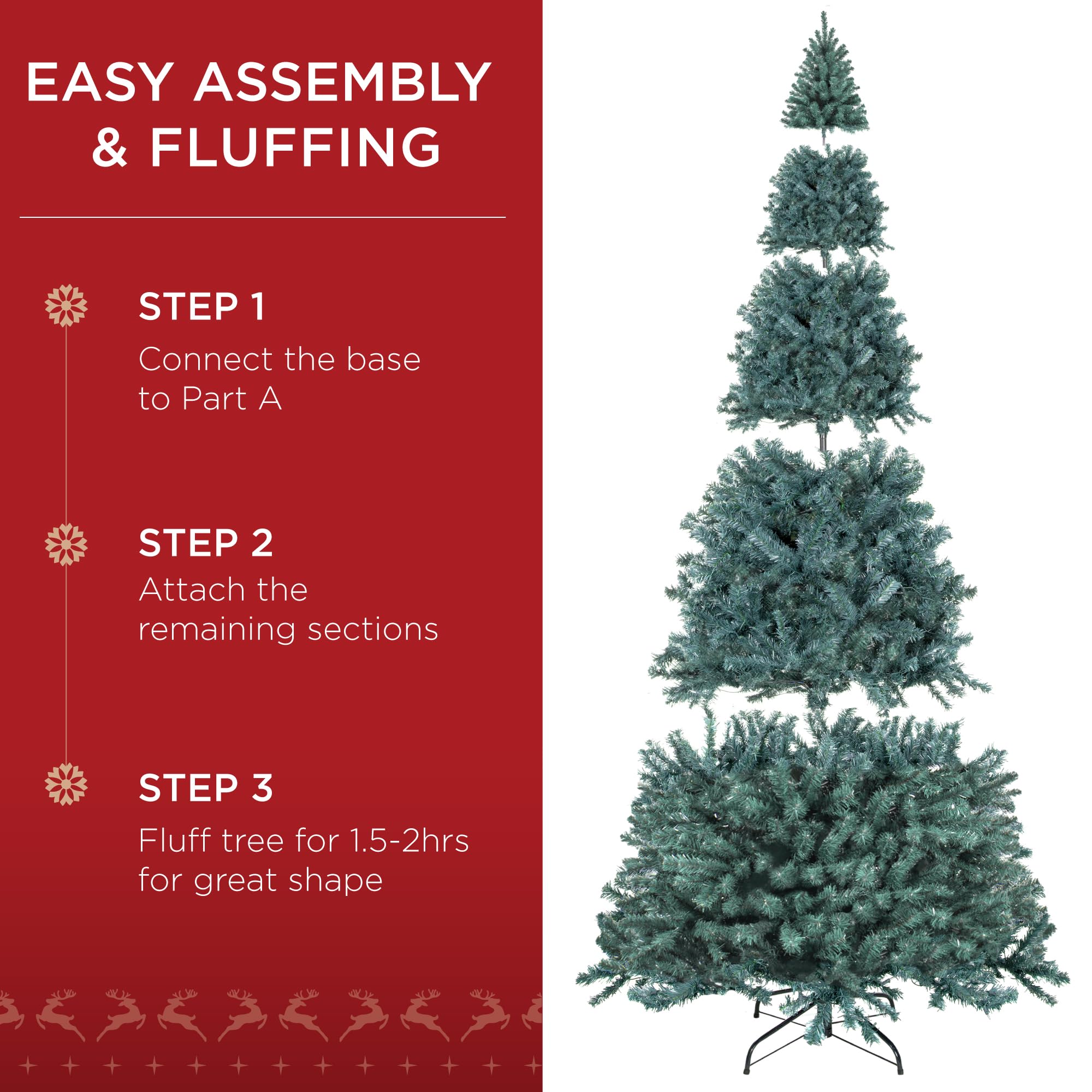 Snapklik.com : Artificial Christmas Tree, 12ft Premium Unlit Realistic ...