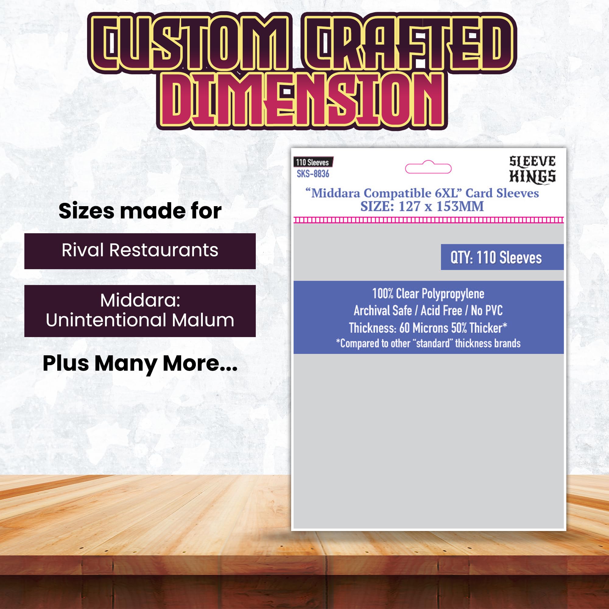 middara card sleeves 5x6 Sleeves
