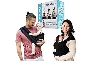 Original Baby K'tan Baby Carrier: #1 Easy Pre-Wrapped, Soft, Slip-On, No Rings, No Buckles