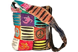 Blue and Red Tie Dye Bohemian Hobo Bag: A Unique and Eye-catching Accessory