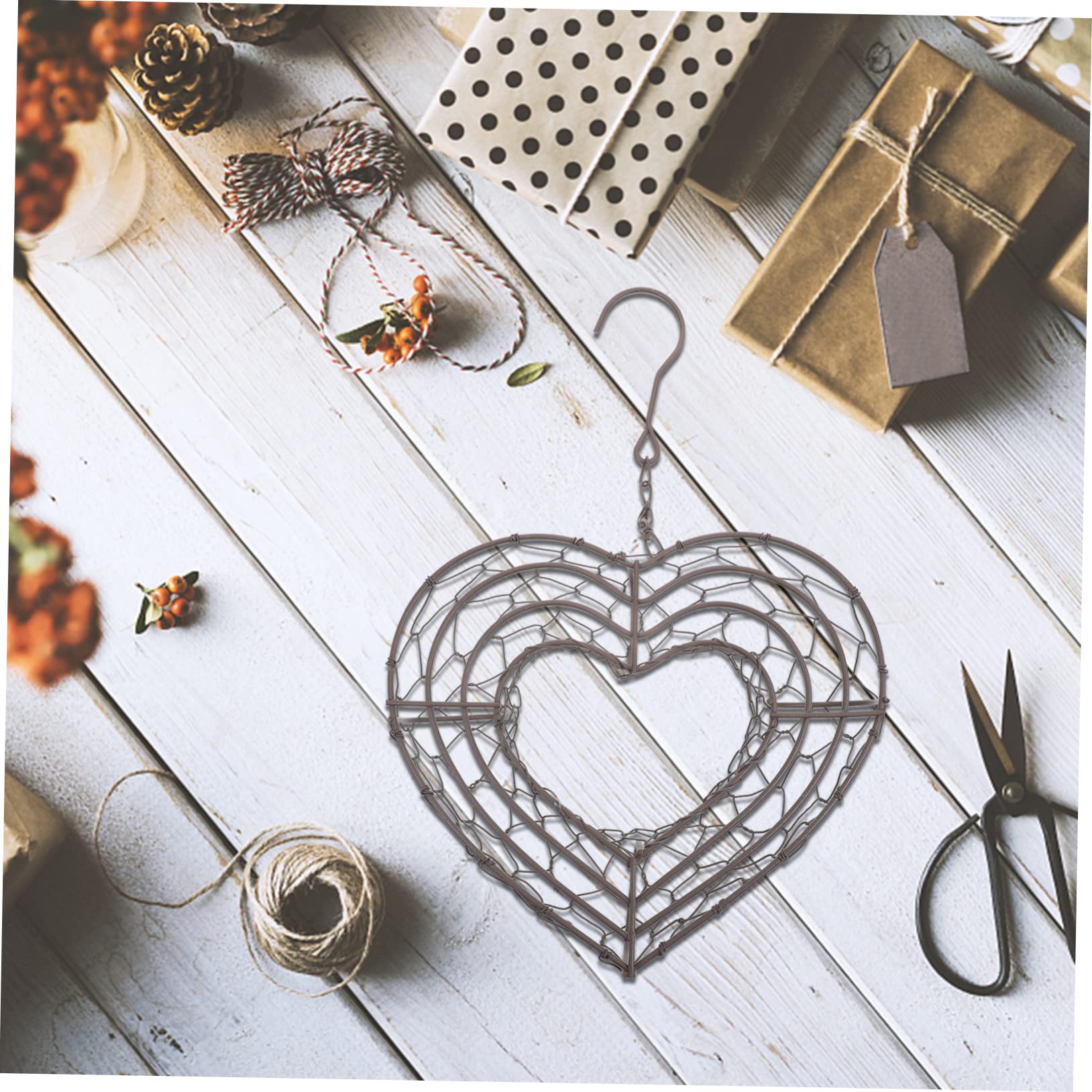 Amazon.co.jp: DECHOUS ハートガーランド ハートワイヤーリース